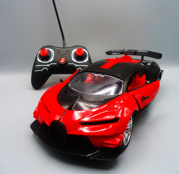 Remote Control High Speed Drift Red Bugatti Car - Rechargeable RC Electric Sport Race