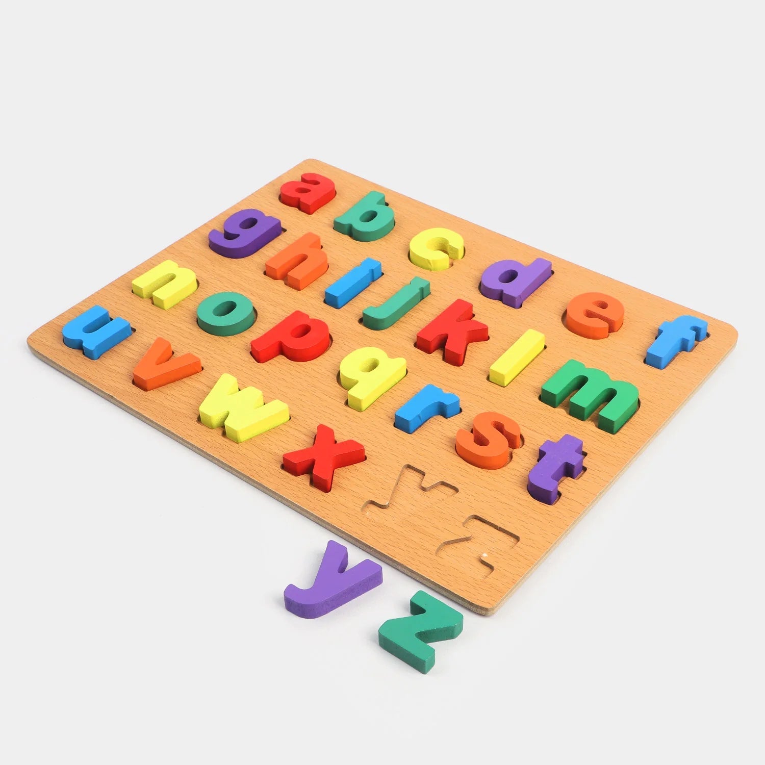 Wooden Alphabet Puzzle Board – Colorful ABC Learning Toy for Kids ...