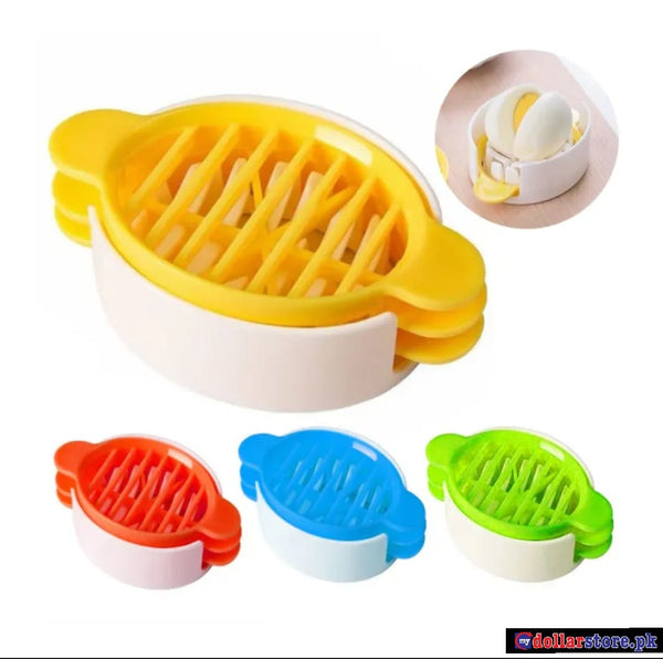 1PCS Multifunctional Egg Slicer,Reusable Egg Cutter Plastic Yolk Divider Manual Egg Slicing for Kitchen - mydollarstore