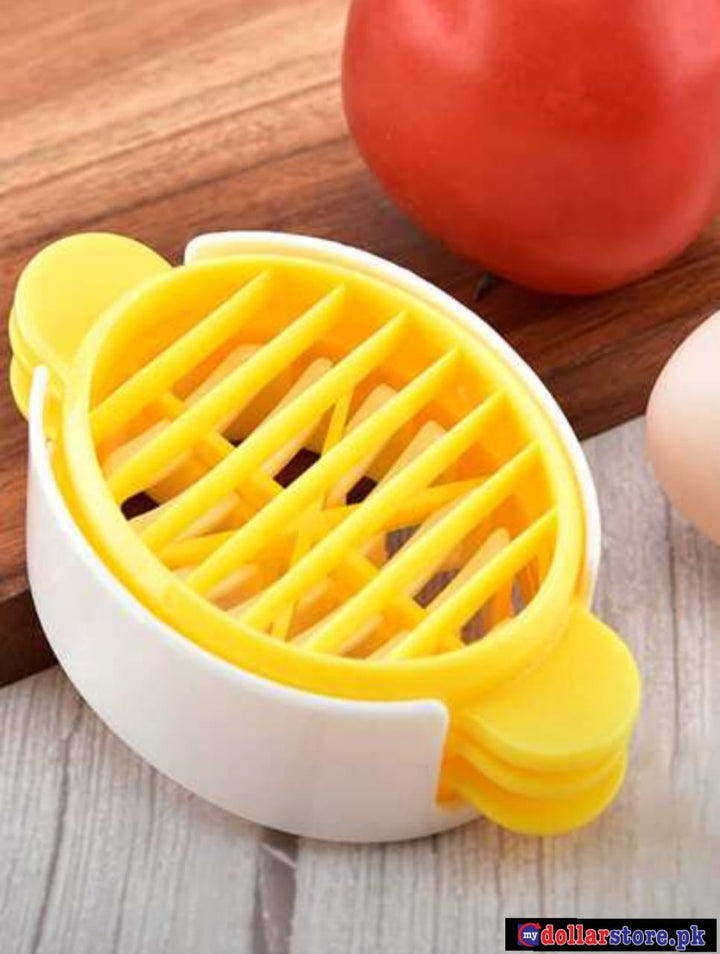 1PCS Multifunctional Egg Slicer,Reusable Egg Cutter Plastic Yolk Divider Manual Egg Slicing for Kitchen - mydollarstore