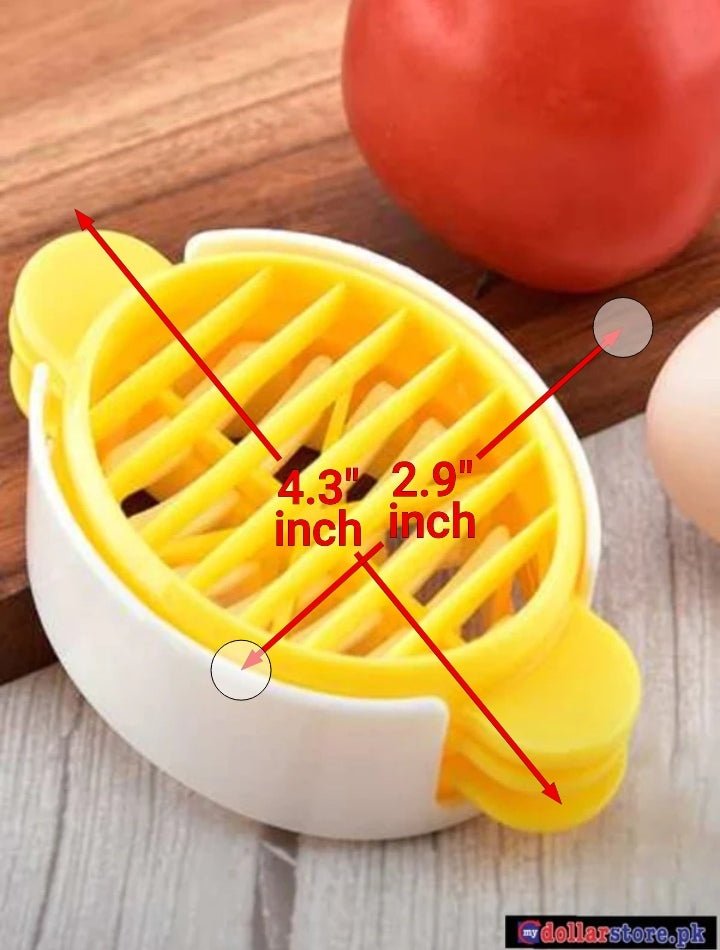 1PCS Multifunctional Egg Slicer,Reusable Egg Cutter Plastic Yolk Divider Manual Egg Slicing for Kitchen - mydollarstore