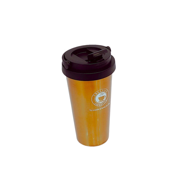 500ML Insulated Mug Cup Pattern Leak-proof Stainless Steel Vacuum Coffee Cup for Travel