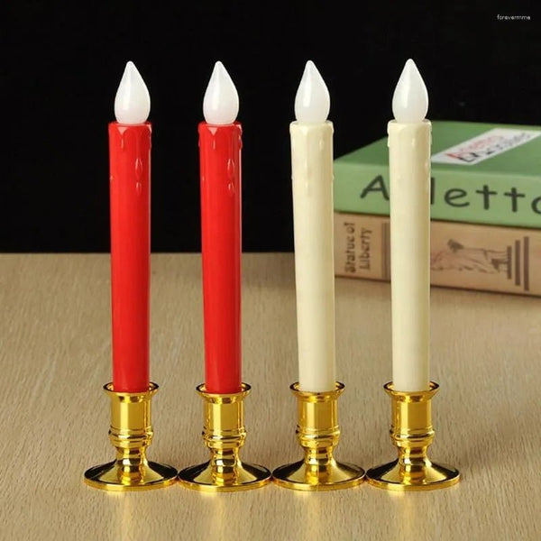 2pcs electronic candle flickering candles zen buddhist home decoration electric fake candle chinese - mydollarstore