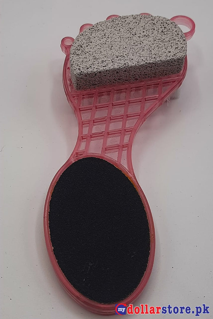 4 In1 PEDICURE Paddle Foot Scraper Pumice Stone Brush File For Hard Skin Remover - mydollarstore