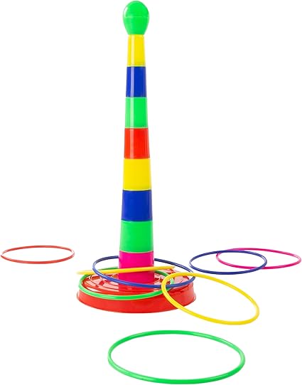 Quoits Game Toy For Children Ring Toss Quoits Toy Tower