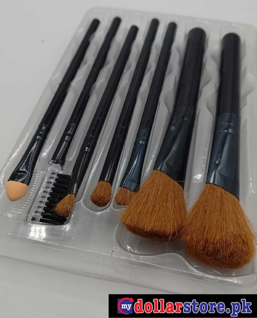 7pcs Makeup Brush Set Eyebrow Brush Lip Brush Eyeshadow Brush Portable Brush Beauty Tool Kit - mydollarstore