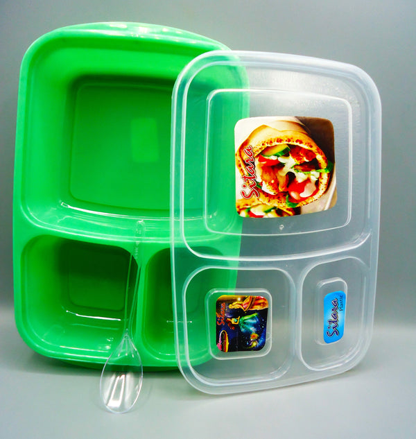 Lunch Box Meal Prep Lunch Containers with 3 Compartments