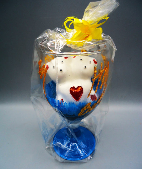 Teddy Bear Cup Gift OR Glass Gift For His Or Her Beautiful Gift For Your Love Once Valentine Special