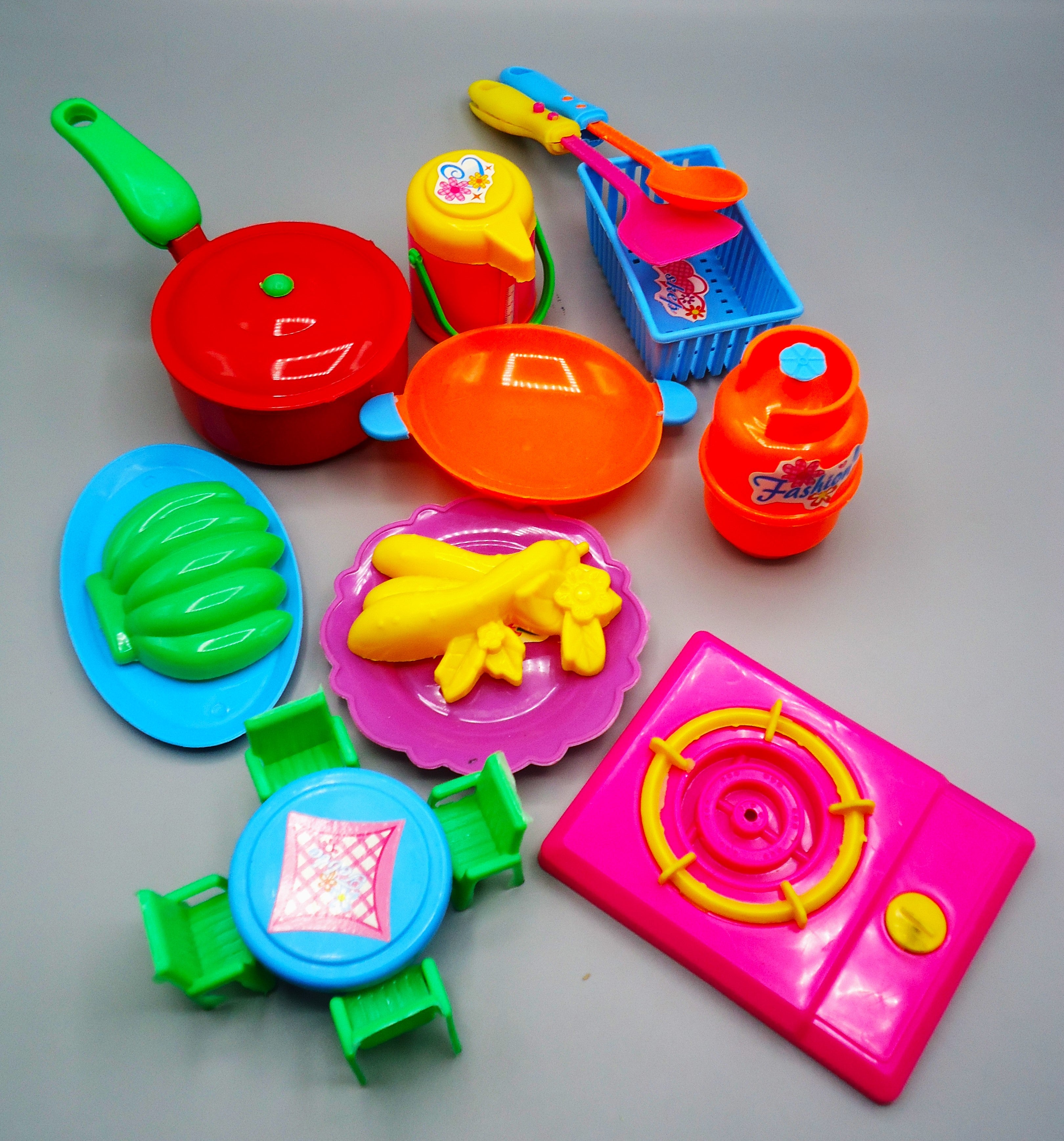 Toys Online Shopping in Pakistan Cheap Toys in Pakistan Tagged Kitchen Toy set for kids girls Mini Size 20 pcs Multicolors mydollarstore