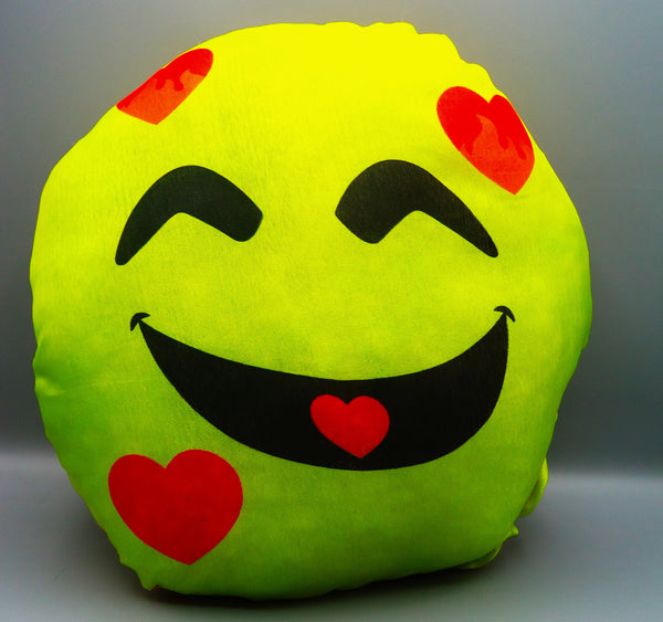 Emoji Pillow Yellow Round