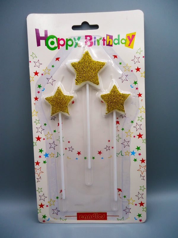 Star Candle Party Cake Decoration Pencil Candle