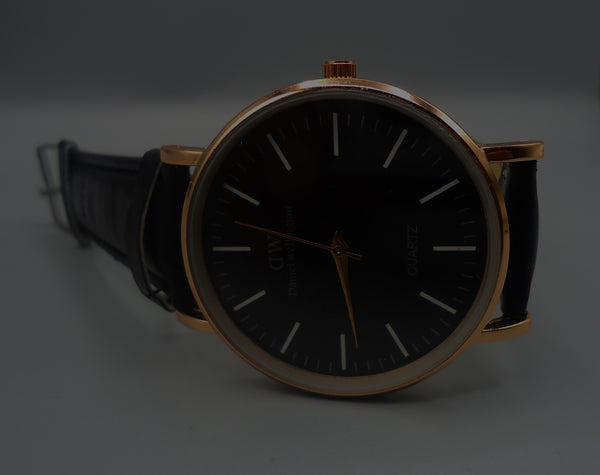 Leather Watch For Men Black - Watch For Men