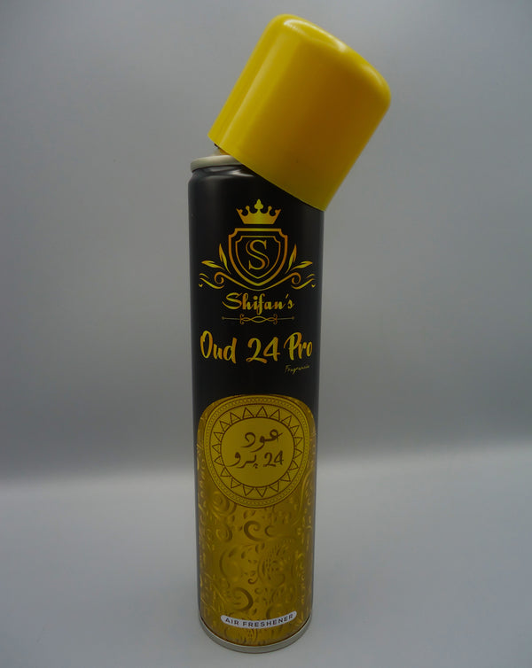 Premium 300ml Oud 24 Pro Room Spray - Long-Lasting Oud Fragrance - Air Freshener for Home