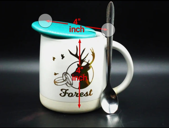 ceramic mug with spoon