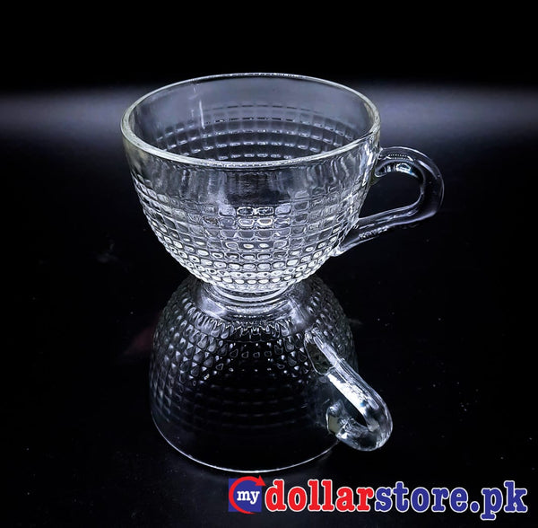 High Quality  2 Cup with Handle Glass Tea Cup