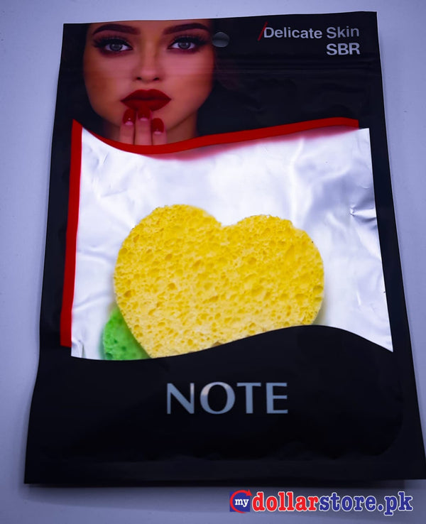 New !! Heart Shape compressed facial cleaning expanding sponge