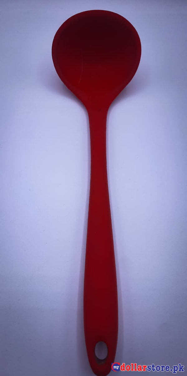 Silicone Soup Spoon, Heat Resistant Soup LADLE Scoop with Solid Coating Handle