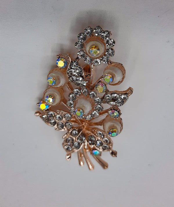 Brooch and pin for women with crystal flower Lapel pin