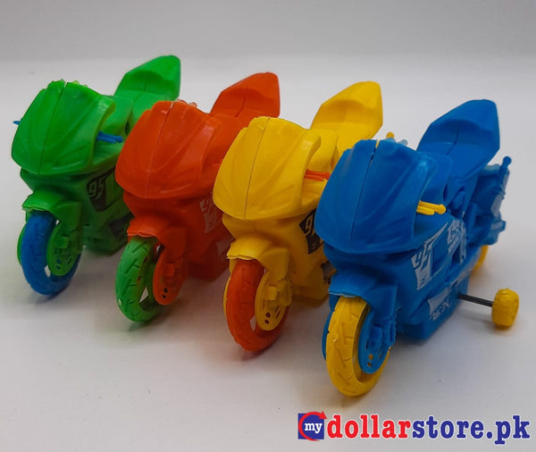 Pack of 4 Pcs - Pull Back Plastic Car Motor Bike Toy Set for Kids and boys Pullback Cars Motor Bike Toys
