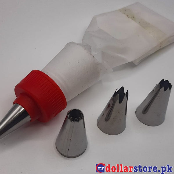 Nozzle Set 6Pcs With Coupler & Icing Piping Bag