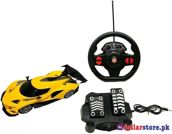 Kids Race Car Toy Remote Control - Draxon Arabic Pedal Brake Gas