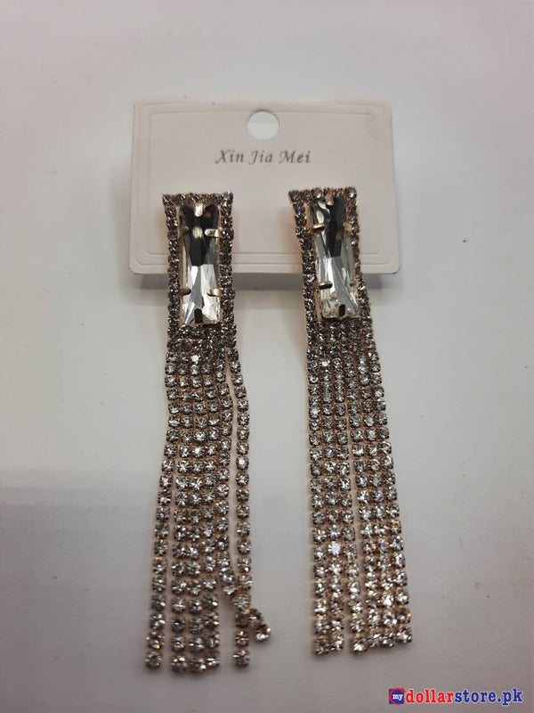 Crystal Chandelier Tassel Earrings Long Sparkly Rhinestone Tassel Strand Earrings Drop Dangle Earrings for Women Girls