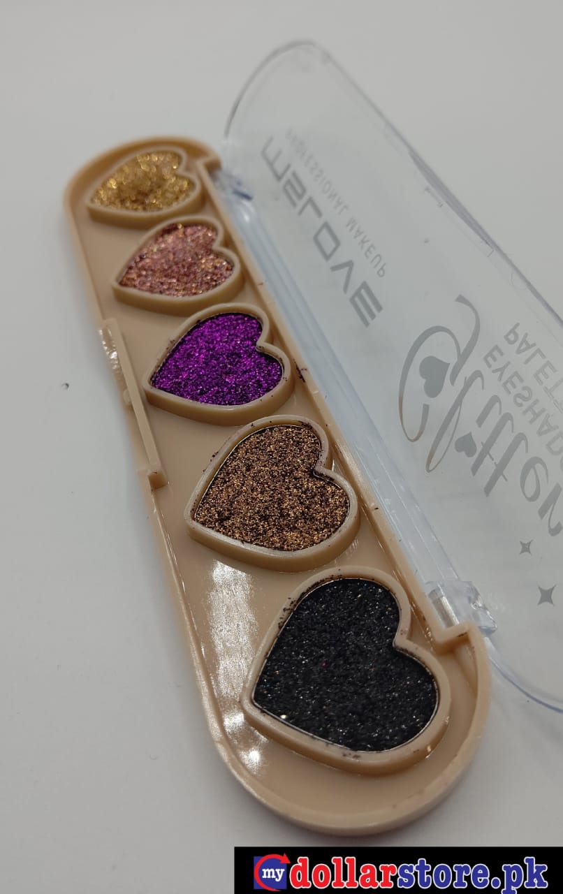 Glitter Eyeshadow 5 Color Glitter Eyeshadow Palette Maquillaje Eye Shimmer Powder Makeup Tool