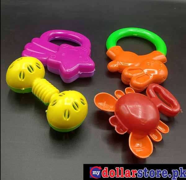 Baby Toys Rattles Set of 4 Pieces - Multi Color