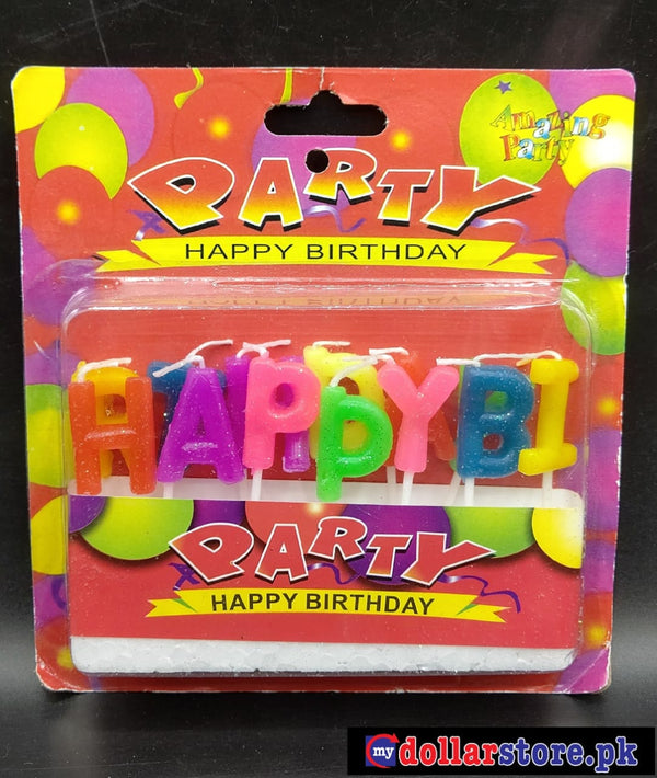 Fancy HAPPY BIRTHDAY CANDLE - Cake candle