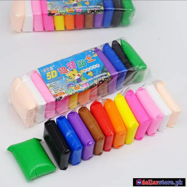 12 Colors Children Toys Hobbies Air Dry Clay lLight Clay Polymer Fimo Intelligent Plasticine Modeling Clay Toy