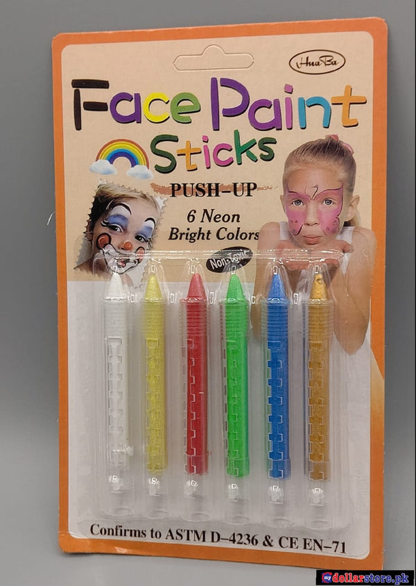 Face Painting Kit 6 Colors,Dress Up Face Color,Face Crayon Set