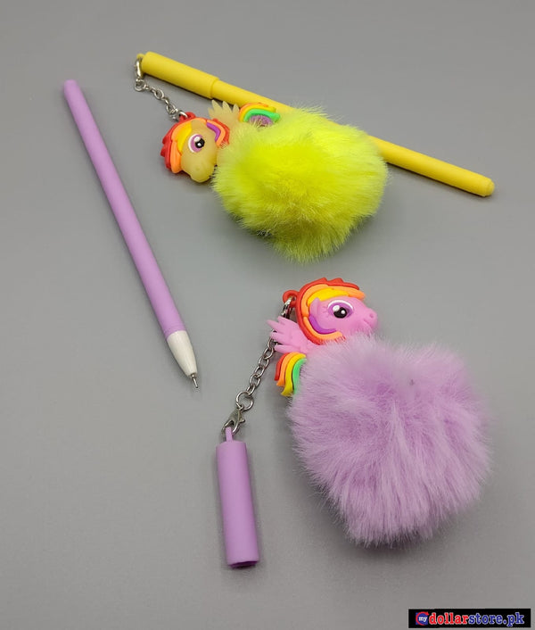 Unicorn Fluffy Gel Pen For Kids Girls Creative Stationery