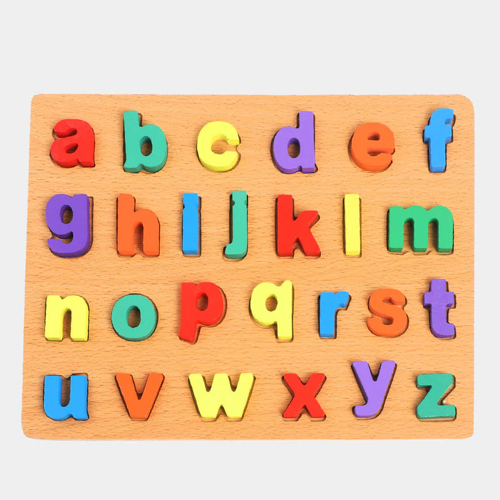 Wooden Alphabet Puzzle Board – Colorful ABC Learning Toy for Kids ...