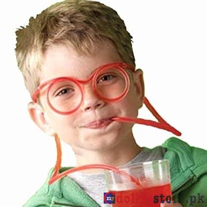 Kids Eyeglasses Straw Tube Funny Plastic Art Eyeglasses Drinking Halloween.