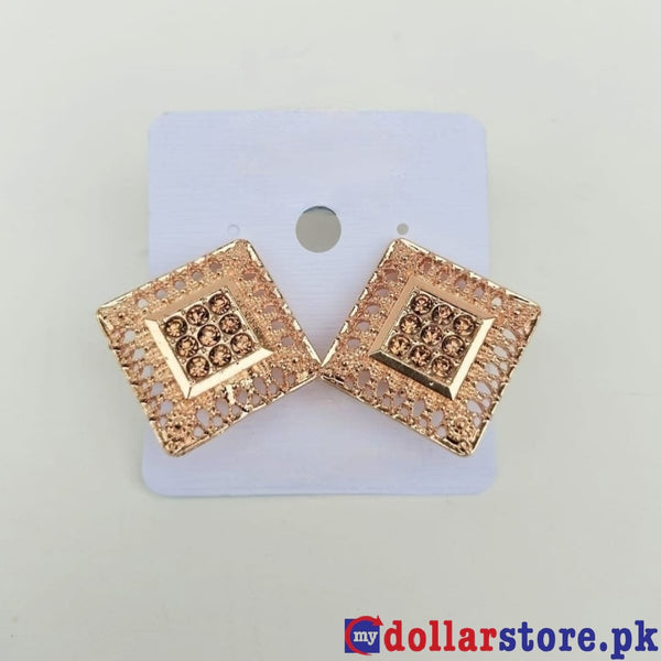 Unique Style Cubic Earrings Tops- Fine Quality