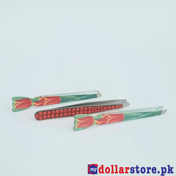 Professional Quality Tweezers - 3 Pcs - mydollarstore