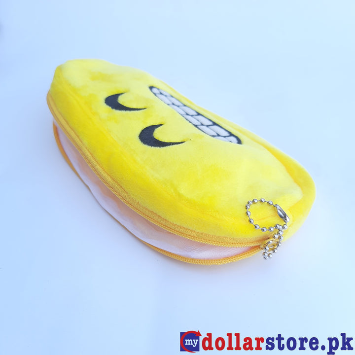 Emoji Pencil Pouch in Soft Washable Fabric - mydollarstore