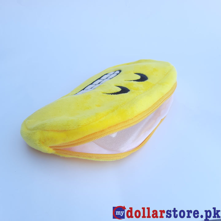 Emoji Pencil Pouch in Soft Washable Fabric - mydollarstore