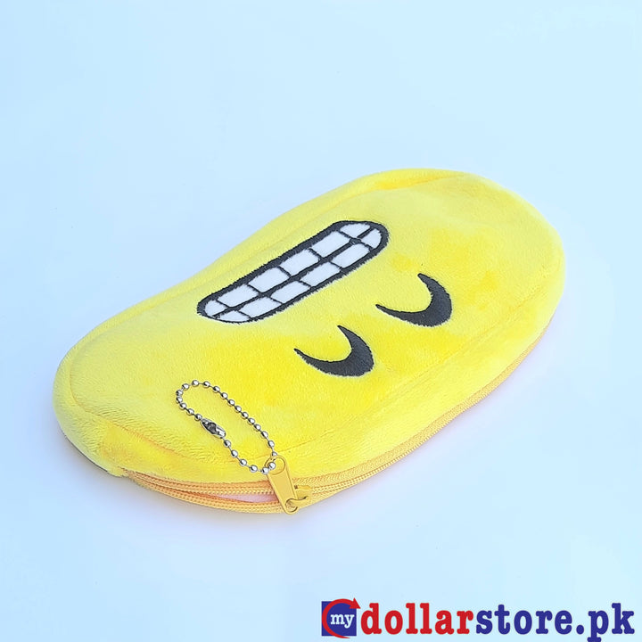 Emoji Pencil Pouch in Soft Washable Fabric - mydollarstore