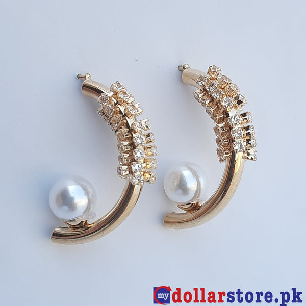 Basbe new peral crystal elegant earrings