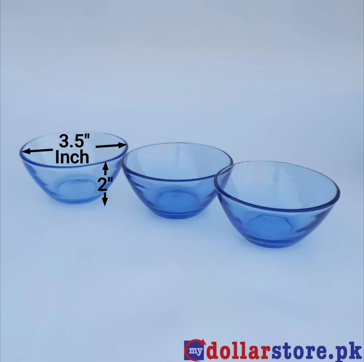 Plain Glass Bowl Set - 3 Pcs - mydollarstore